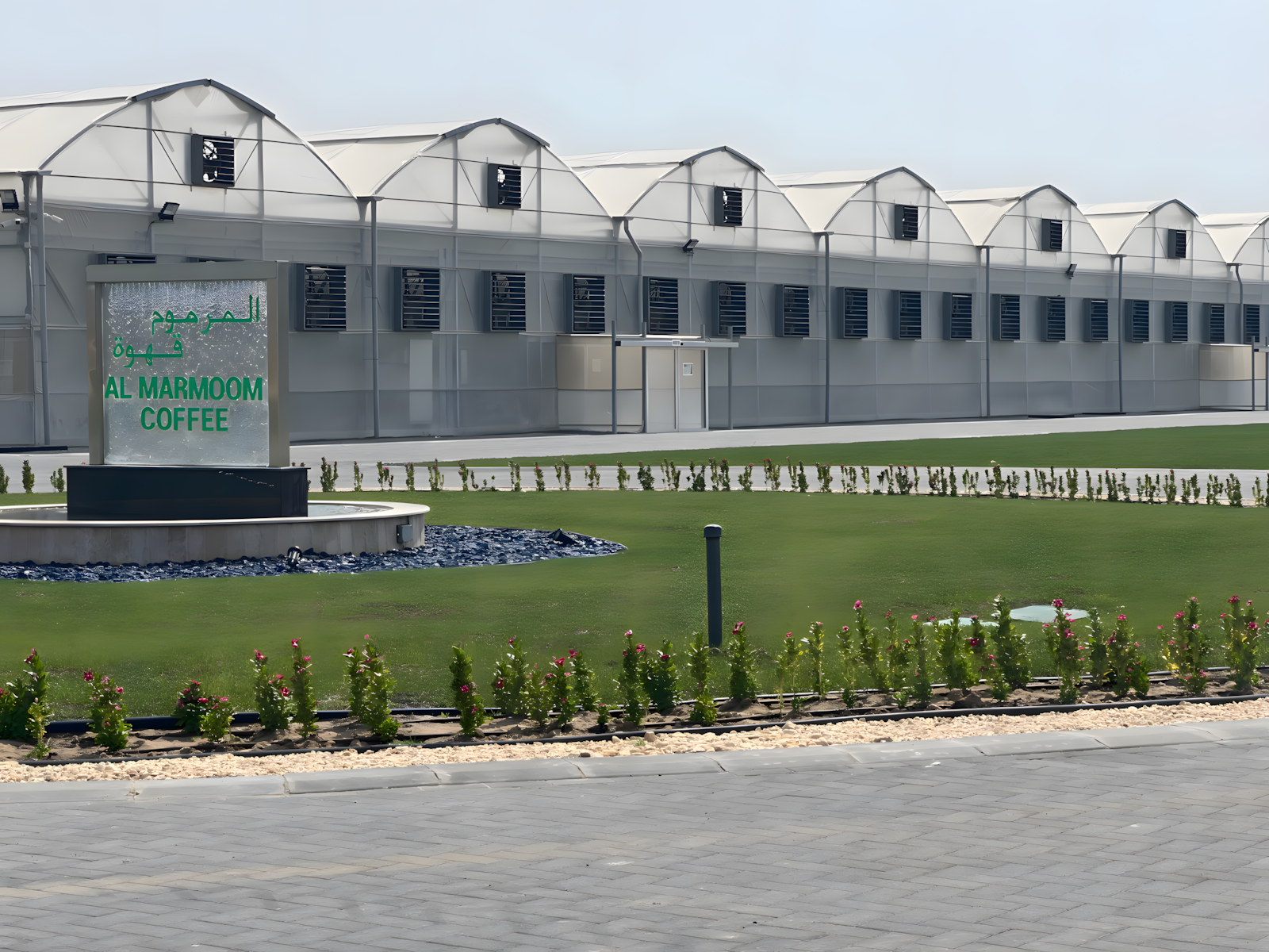 Al Marmoom Coffee greenhouse facility built by Daccache Agriculture